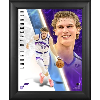 Lauri Markkanen Utah Jazz Framed 13" x 16" Radiance Collage