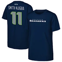 Youth Outerstuff Jaxon Smith-Njigba College Navy Seattle Seahawks Name & Number T-Shirt