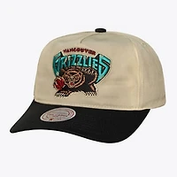 Men's Mitchell & Ness Cream Vancouver Grizzlies Hardwood Classics Retro Roots Snapback Hat