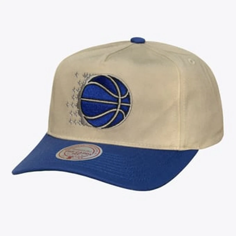Men's Mitchell & Ness Cream Orlando Magic Hardwood Classics Retro Roots Snapback Hat