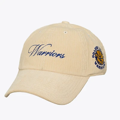 Unisex Mitchell & Ness Cream Golden State Warriors Heritage Hues Corded Strapback Hat