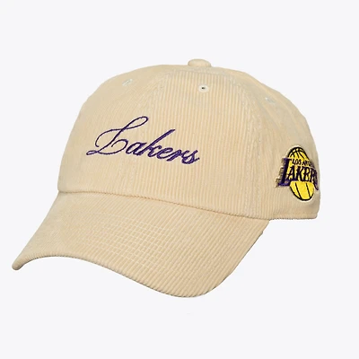 Unisex Mitchell & Ness Cream Los Angeles Lakers Heritage Hues Corded Strapback Hat