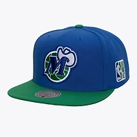 Men's Mitchell & Ness  Blue Dallas Mavericks Hardwood Classics Legendary Home Snapback Hat