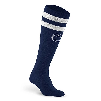 Unisex PRO Compression Penn State Nittany Lions Cozy Feather Varsity Stripe Over-the-Calf Light Graduated Compression Socks