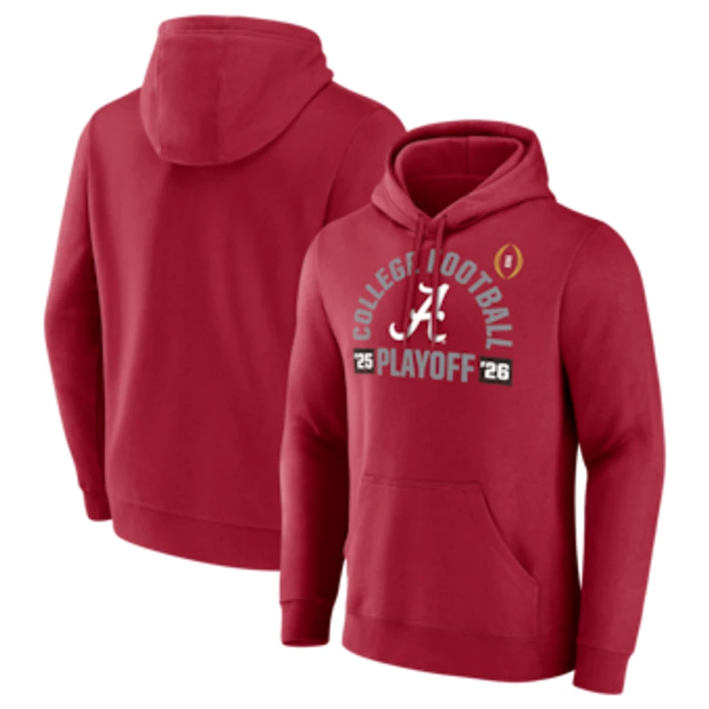 Men's  Crimson Alabama Crimson Tide 2025-26 College Football Playoff Touchdown Glory Hoodie