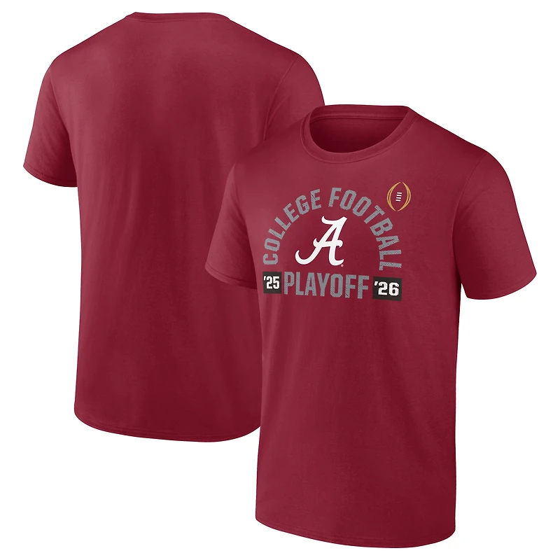 Men's Crimson Alabama Crimson Tide 2025-26 College Football Playoff Touchdown Glory T-Shirt