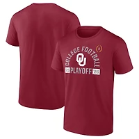 Men's Crimson Oklahoma Sooners 2025-26 College Football Playoff Touchdown Glory T-Shirt
