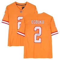 Emeka Egbuka Tampa Bay Buccaneers Autographed Orange Nike Vapor Fuse Limited Jersey