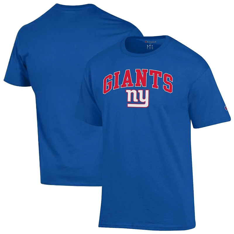 Men's Champion Royal New York Giants Arch Over Logo T-Shirt
