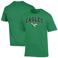 Men's Champion Kelly Green Philadelphia Eagles Arch Over Logo T-Shirt