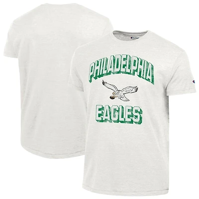 Men's Champion  White Philadelphia Eagles Ultimate Tri-Blend T-Shirt