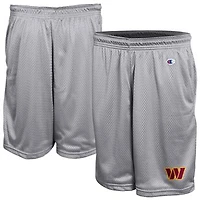 Men's Champion Gray Washington Commanders Classic Mesh Shorts