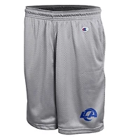 Men's Champion Gray Los Angeles Rams Classic Mesh Shorts