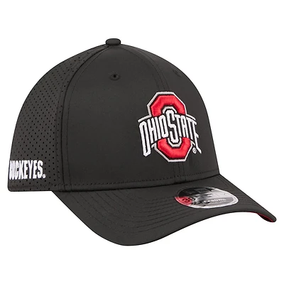 Men's New Era  Black Ohio State Buckeyes 39THIRTY M-Crown Stretch Hat