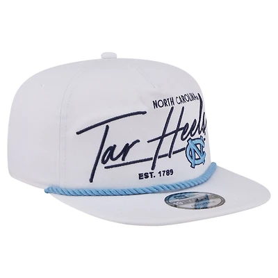 Men's New Era  White North Carolina Tar Heels Team Rope 19TWENTY Adjustable Hat
