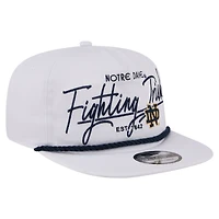 Men's New Era  White Notre Dame Fighting Irish Team Rope 19TWENTY Adjustable Hat