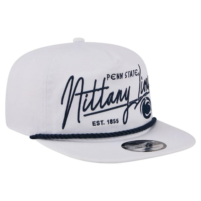 Men's New Era White Penn State Nittany Lions Team Rope 19TWENTY Adjustable Hat
