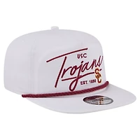 Men's New Era  White USC Trojans Team Rope 19TWENTY Adjustable Hat