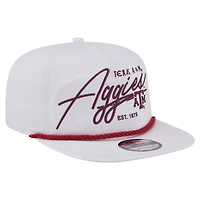 Men's New Era  White Texas A&M Aggies Team Rope 19TWENTY Adjustable Hat