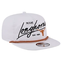Men's New Era  White Texas Longhorns Team Rope 19TWENTY Adjustable Hat