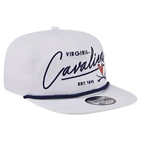 Men's New Era  White Virginia Cavaliers Team Rope 19TWENTY Adjustable Hat
