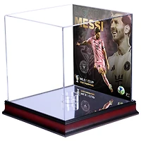 Lionel Messi Inter Miami CF 2025 MLS Cup Champions Sublimated Mahogany Display Case