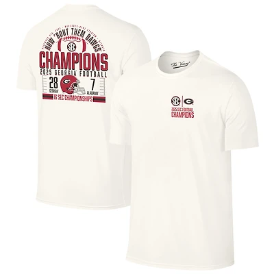 Men's  Natural Georgia Bulldogs 2025 SEC Football Champions Score T-Shirt