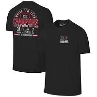 Men's  Black Texas Tech Red Raiders 2025 Big 12 Football Champions Score T-Shirt