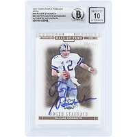 Roger Staubach Dallas Cowboys Autographed 2007 Topps Triple Threads Sepia #99 #/639 Beckett Fanatics Witnessed Authenticated 10 Card