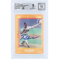 Tom Glavine Atlanta Braves Autographed 1988 Score #638 Beckett Fanatics Witnessed Authenticated 9/10 Rookie Card