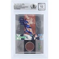 Troy Aikman Dallas Cowboys Autographed 2000 Upper Deck MVP Game Used Souvenirs Football Relic #TA Beckett Fanatics Witnessed Authenticated 10 Card