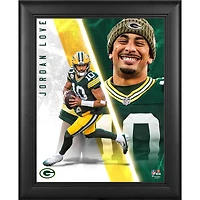 Jordan Love Green Bay Packers Framed 13" x 16" Radiance Collage