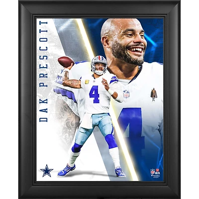 Dak Prescott Dallas Cowboys Framed 13" x 16" Radiance Collage