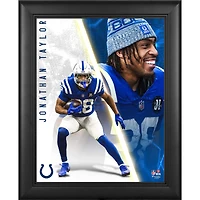 Jonathan Taylor Indianapolis Colts Framed 13" x 16" Radiance Collage