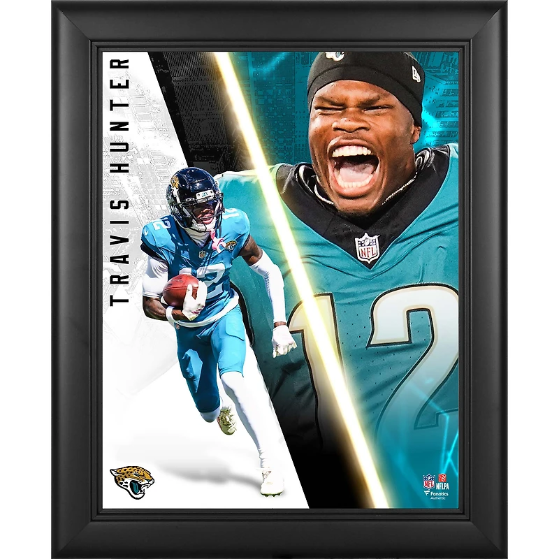 Travis Hunter Jacksonville Jaguars Framed 13" x 16" Radiance Collage
