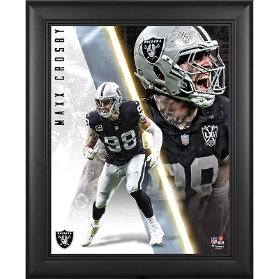Maxx Crosby Las Vegas Raiders Framed 13" x 16" Radiance Collage