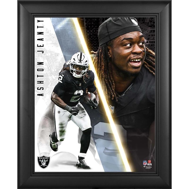 Ashton Jeanty Las Vegas Raiders Framed 13" x 16" Radiance Collage
