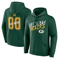 Men's Green Green Bay Packers Hustle Personalized Name & Number Hoodie