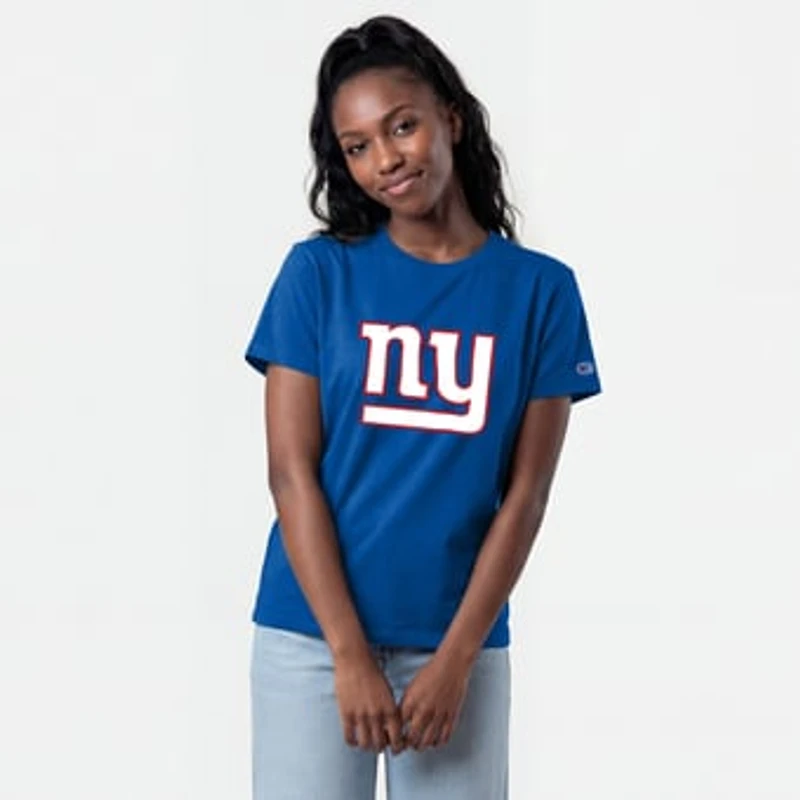 Women's Champion Royal New York Giants Logo T-Shirt