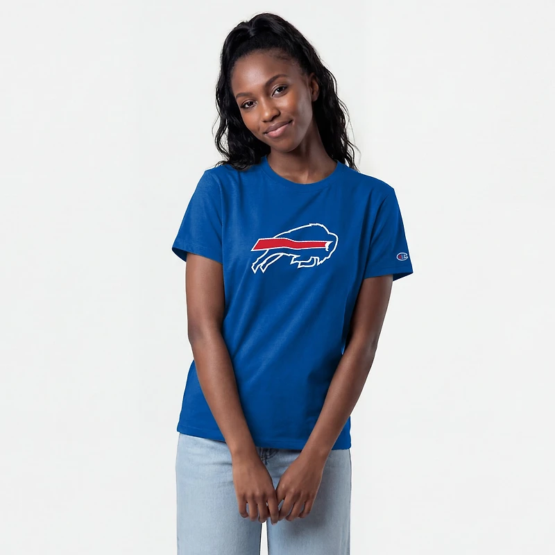 Women's Champion Royal Buffalo Bills Logo T-Shirt