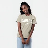 Women's Champion  Light Brown Philadelphia Eagles Cocoa Butter T-Shirt