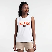 Women's Champion  White Chicago Bears Muscle Tank Top