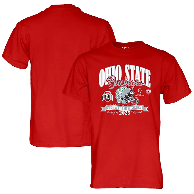 Unisex Blue 84  Scarlet Ohio State Buckeyes College Football Playoff 2025 Cotton Bowl T-Shirt