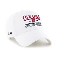 Men's '47 White Ole Miss Rebels College Football Playoff 2026 Sugar Bowl Clean Up Adjustable Hat