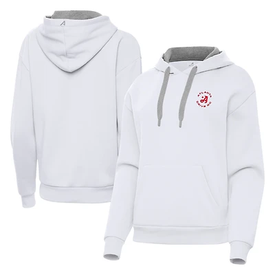 Women's Antigua White Atlanta Drive GC Victory Hoodie