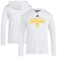 Men's adidas  White Tennessee Volunteers D4T Long Sleeve Hooded T-Shirt