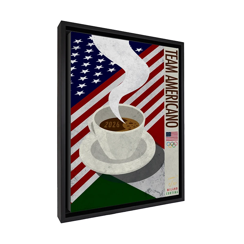 Team USA 18" x 26" Minimalist Limited Edition Framed Canvas Wrap