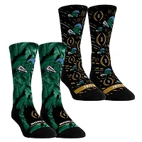 Youth Rock Em Socks   Tulane Green Wave 2025-26 College Football Playoff Two-Pack Crew Sock Set