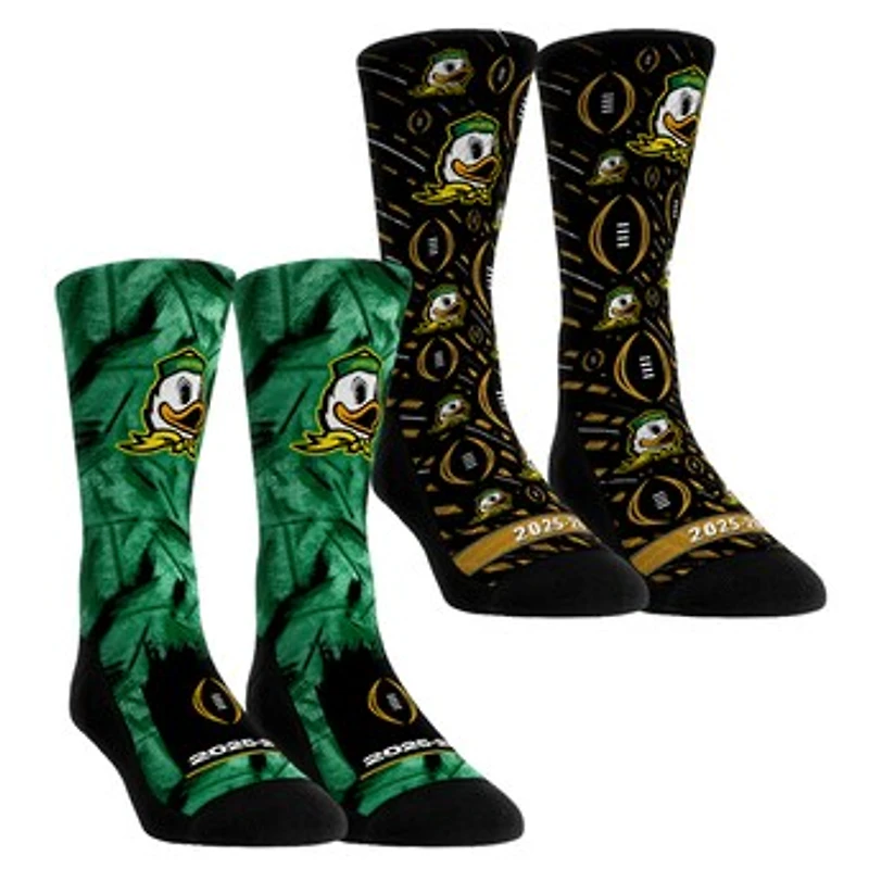 Youth Rock Em Socks Oregon Ducks 2025-26 College Football Playoff Two-Pack Crew Sock Set