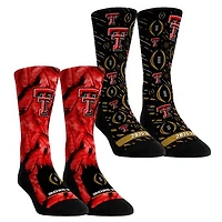 Youth Rock Em Socks   Texas Tech Red Raiders 2025-26 College Football Playoff Two-Pack Crew Sock Set